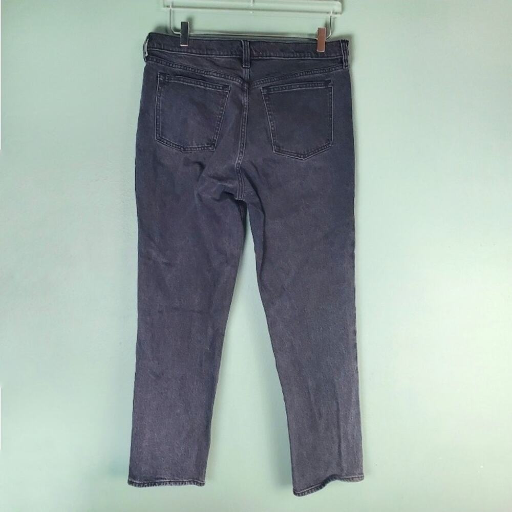 Abercrombie & Fitch Womens Black The Straight Mid Rise Jeans Size 31 12 - Picture 2 of 6